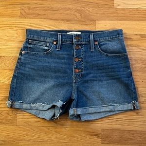 High Rise Jean Shorts
